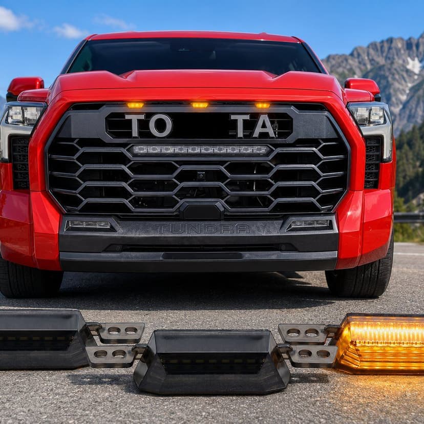 iJDMTOY 3-piece front grille or side marking gap light kit