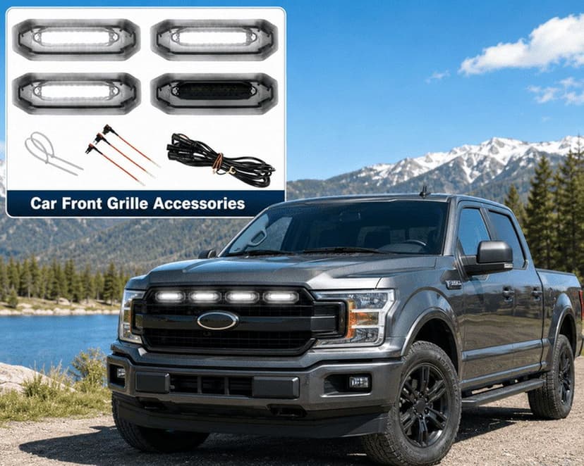 LED barbecue light is suitable for 2024, 2025, 2026 Ford F150 STX accessories smoke lenses.