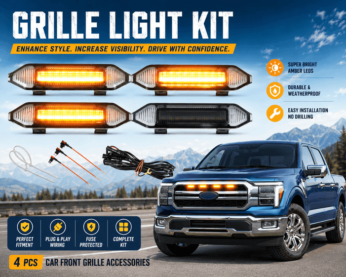 LED barbecue light is suitable for 2024, 2025, 2026 Ford F150 Lariat accessories smoke lenses.