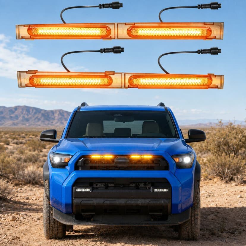 Car grille light - Suitable for 4Runner 2025-2026 Rubicon with SR5 package