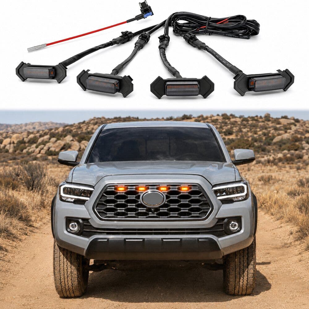 2016 - 2019: Rear grille for Toyota Tacoma TRD PRO with wiring and fuses