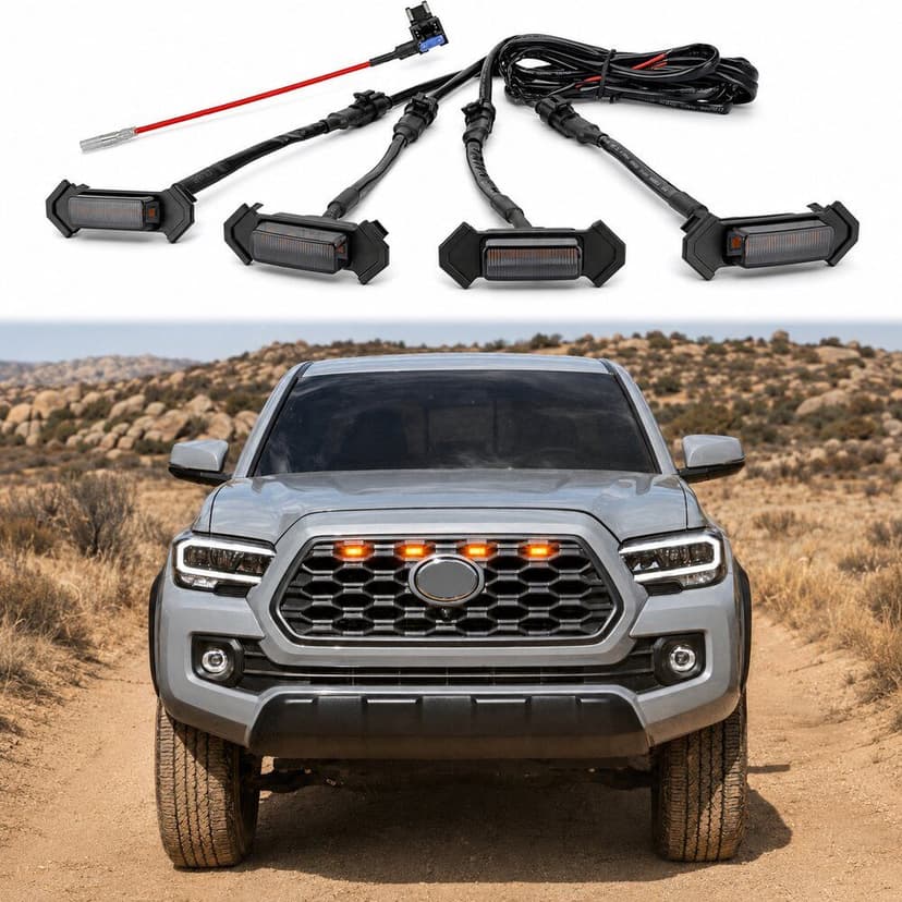 2016 - 2019: Rear grille for Toyota Tacoma TRD PRO with wiring and fuses
