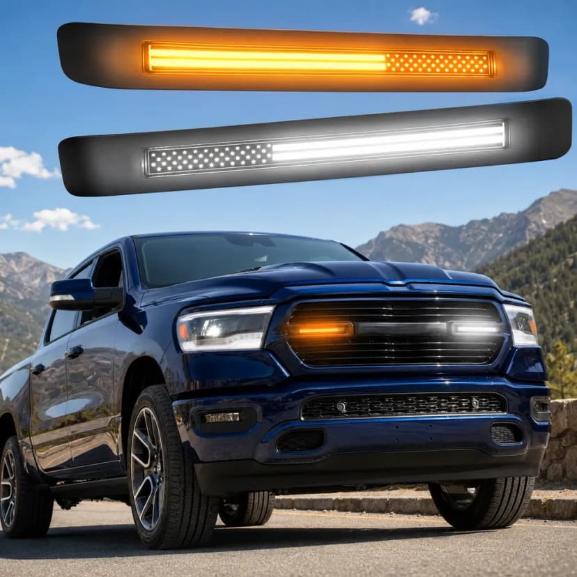 LED Grill Light Bar for 2019-2024 Dodge RAM 1500 Accessories