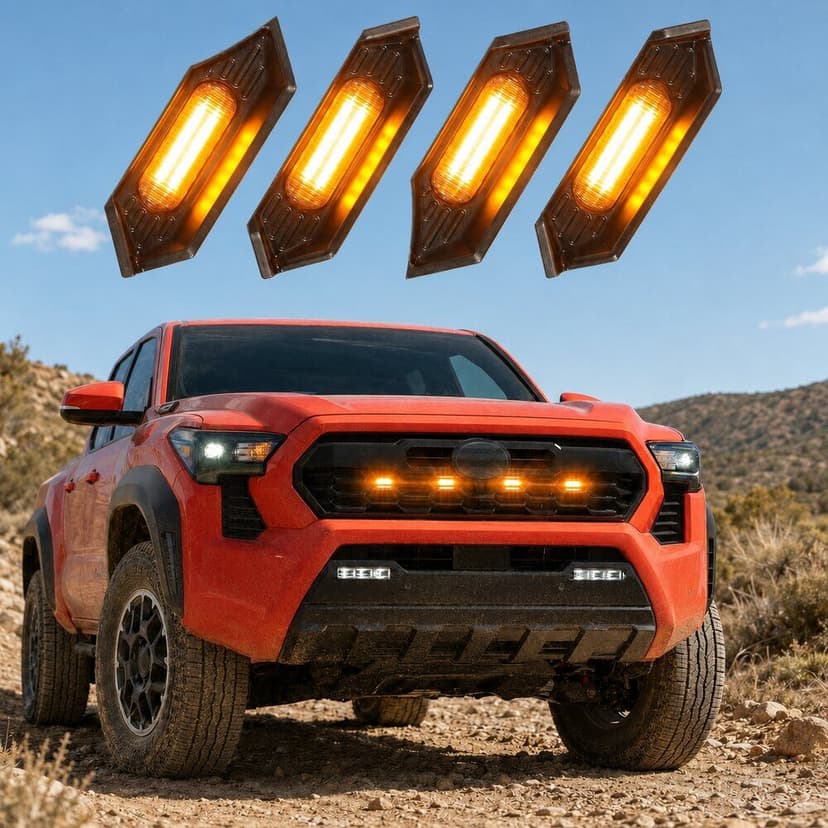 Grill Lights for Toyota Tacoma 2024-2026 Accessory TRD Sport Off Road