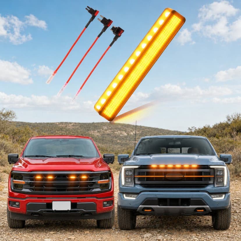 LED front grill light is suitable for Ford F150 models from 2026, 2025, 2024 to 2018.