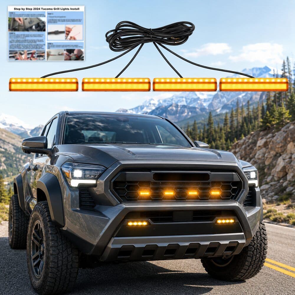 Amber OEM Grill LED Grilling Light for Toyota Tacoma Accessories