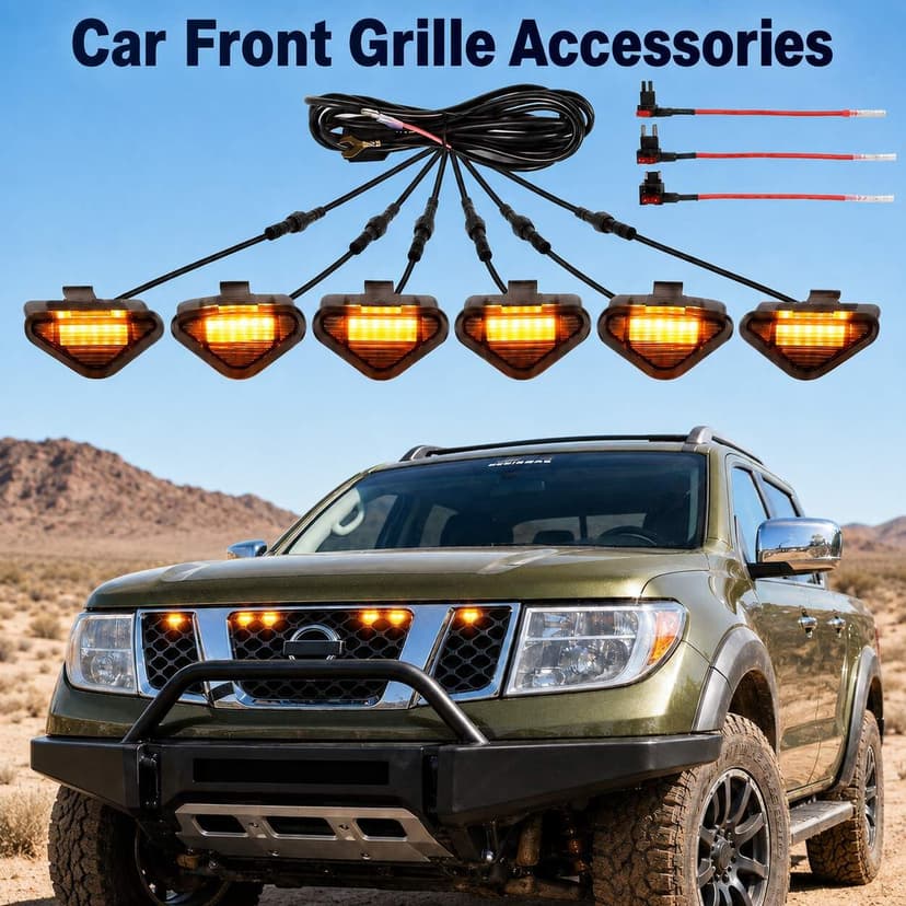 LED Grill Lights for Nissan Frontier & Pathfinder 2005-2008