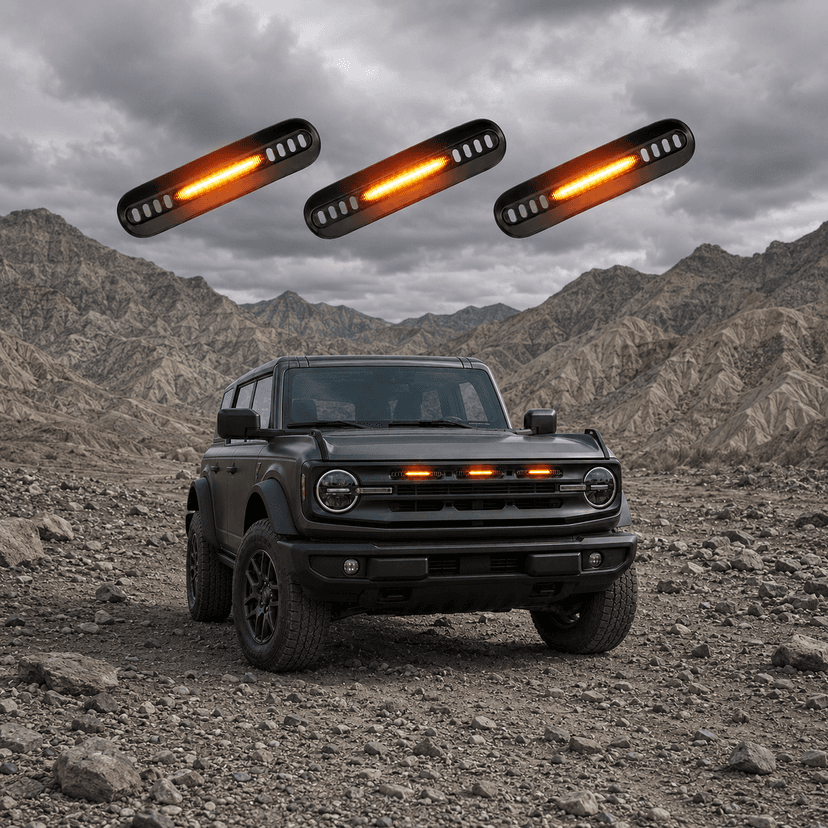 Barbecue lights suitable for Ford Mustang 2021-2026 Big Bend & Outer Bank