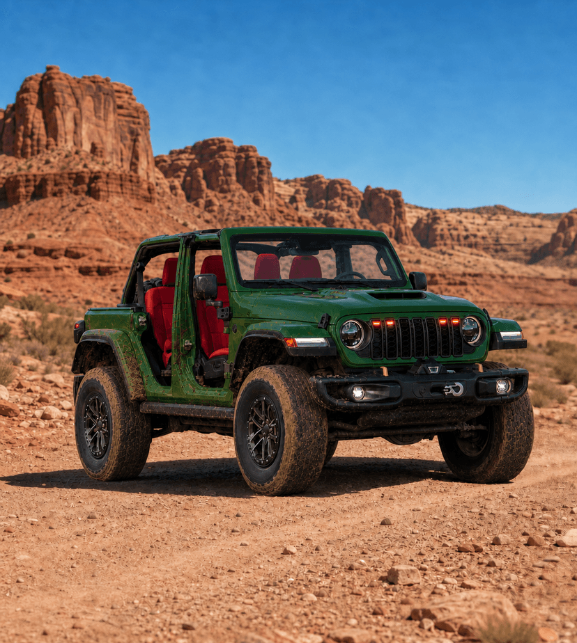 LED Grill Lights for Jeep Wrangler JL JLU Accessories 2018-2023