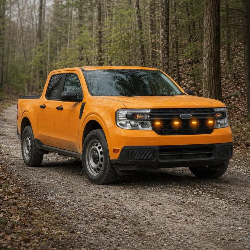 Front grille LED lights are suitable for 2022-2025 2026 Ford Maverick accessories | Suitable for Maverick Lariat, XL, XLT, Lobo